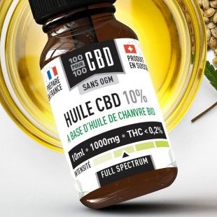 Huile CBD 10% Fullspectrum 100pour100 CBD - 100 % ou 100% 2