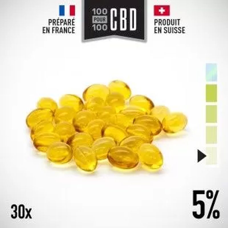 CBD en gélule 100pour100 CBD - 100 % ou 100%