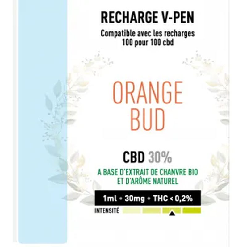 E-cigarette V-Pen 100pour100 CBD - 100 % ou 100%
